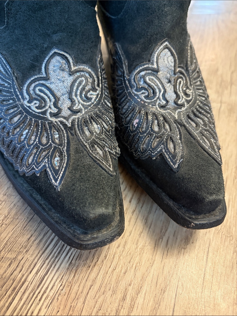 Black Corral Embroidered Winged Cowboy Boots 7 - Picture 6 of 6